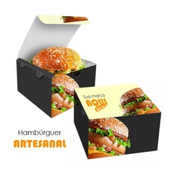 Caixa para Hambúrguer Gourmet Artesanal